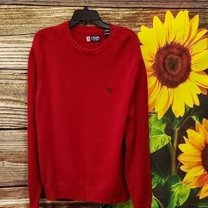 Chaps red long sleeve pullover sweater Pre-owned